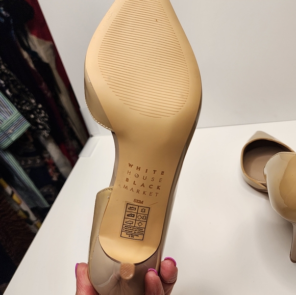 White House Black Market Ella Neutral Heels - Size 8.5 - Picture 4 of 5